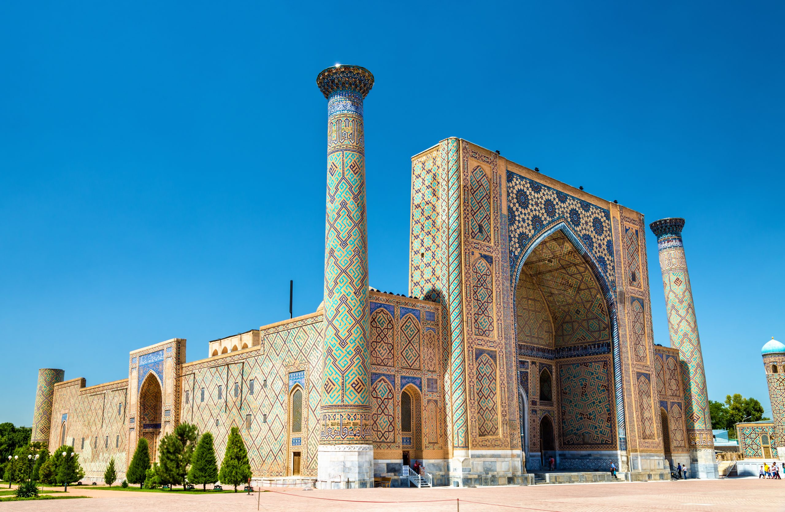 Ulugh Beg Madrasah Registan Square Samarkand Uzbekistan