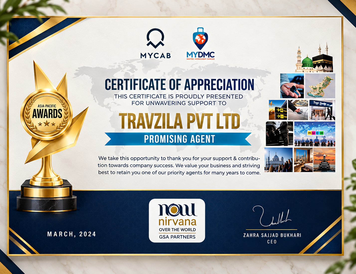 Travzila Award and Achievement